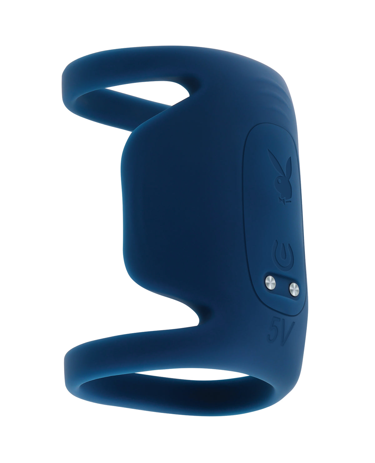 Vibrador masculino de silicona Playboy Pleasure Jet Pack con doble anillo