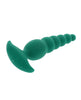 Cargue la imagen en el visor de la galería, Masajeador de cola vibratorio Rattler de Gender X, verde, con textura giratoria
