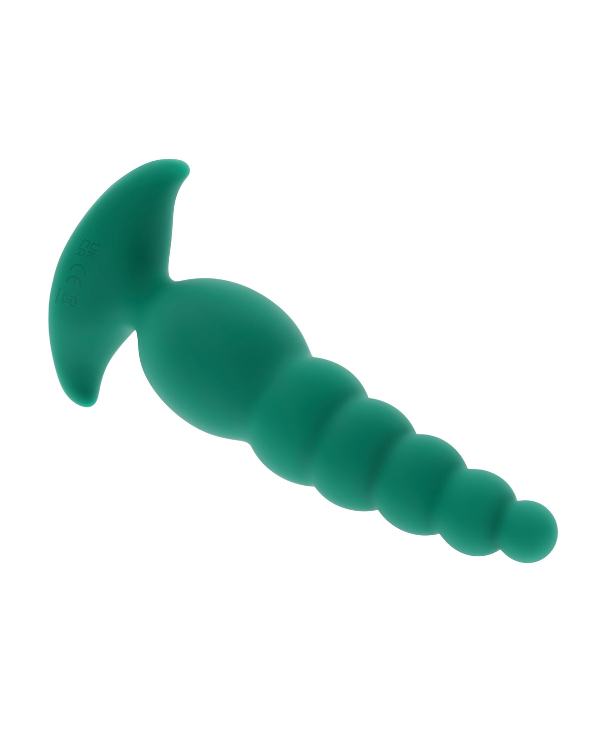 Masajeador de cola vibratorio Rattler de Gender X, verde, con textura giratoria