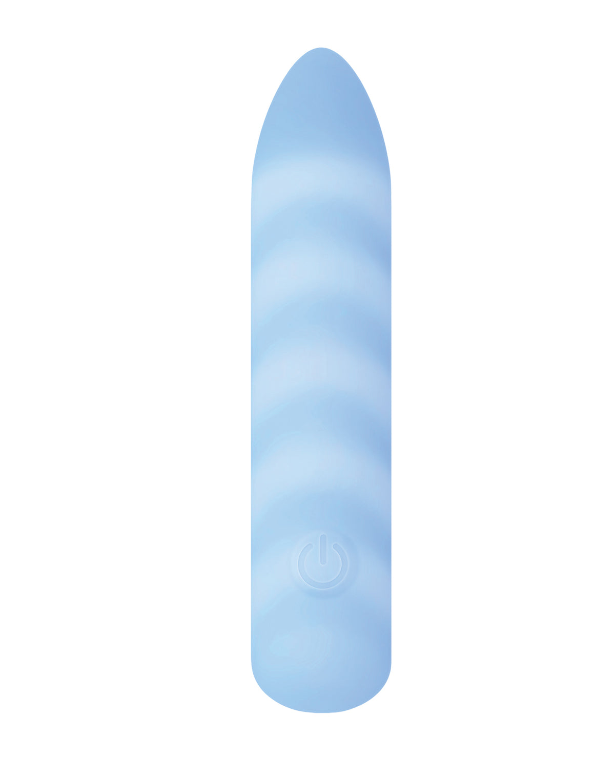 Bullet vibratório de silicone azul-claro Playboy Unicorn Vibe