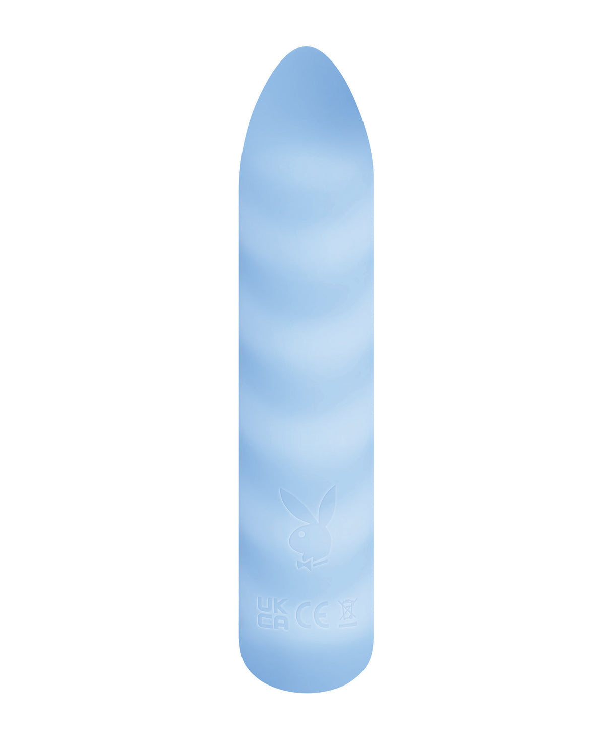 Bullet vibratório de silicone azul-claro Playboy Unicorn Vibe