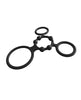 Cargue la imagen en el visor de la galería, Set de anillos para el pene cuádruples Nasstoys, negros, reutilizables y texturizados, para mejorar la erección
