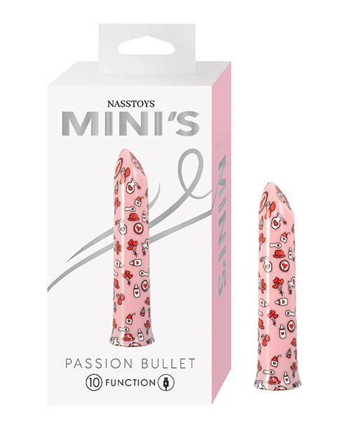 Nasstoys Mini Passion Bullet Vibrator Pink Lipstick Design For Women