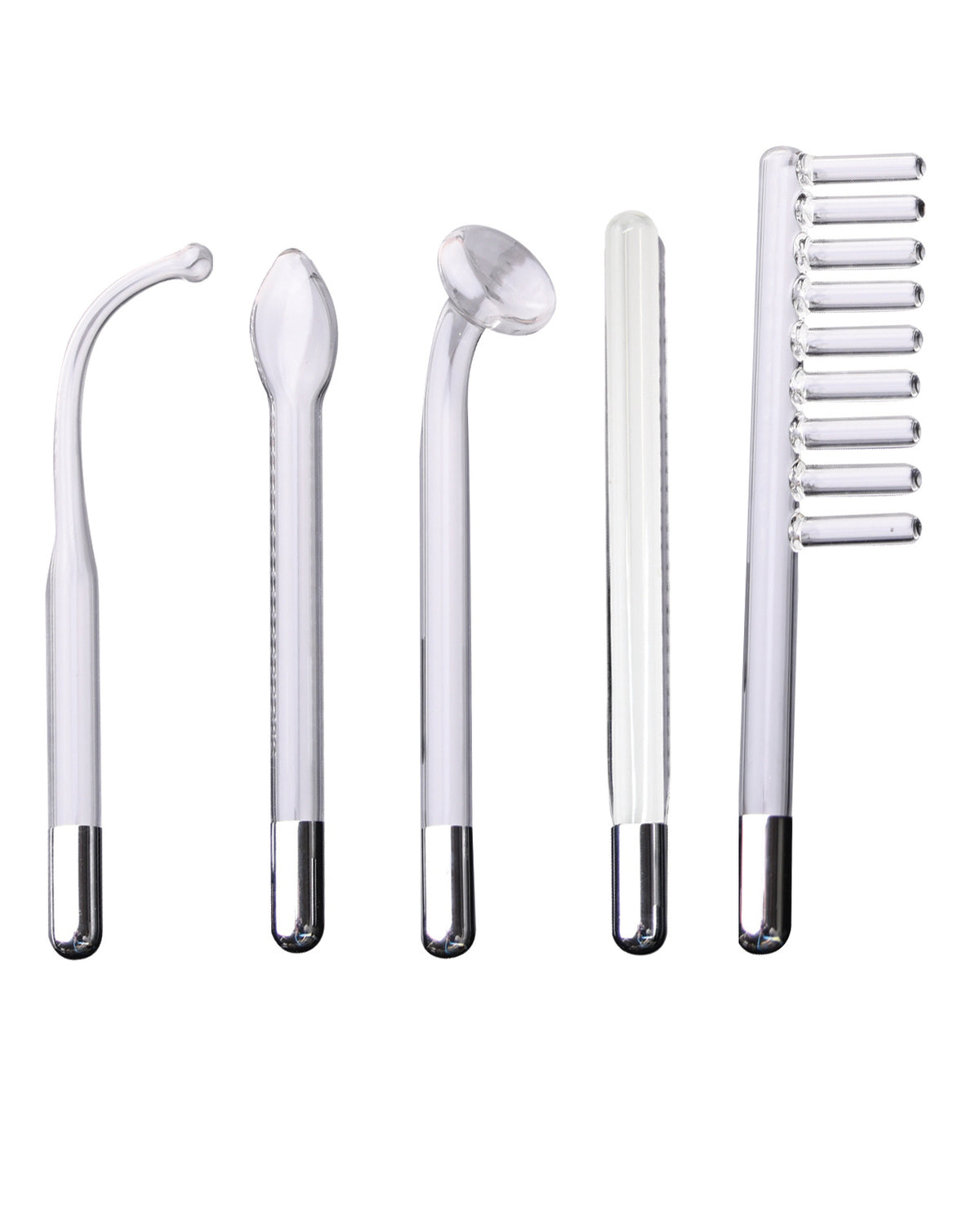 Kit baguette violette d'électrostimulation érotique Zeus avec étui en aluminium et en bois