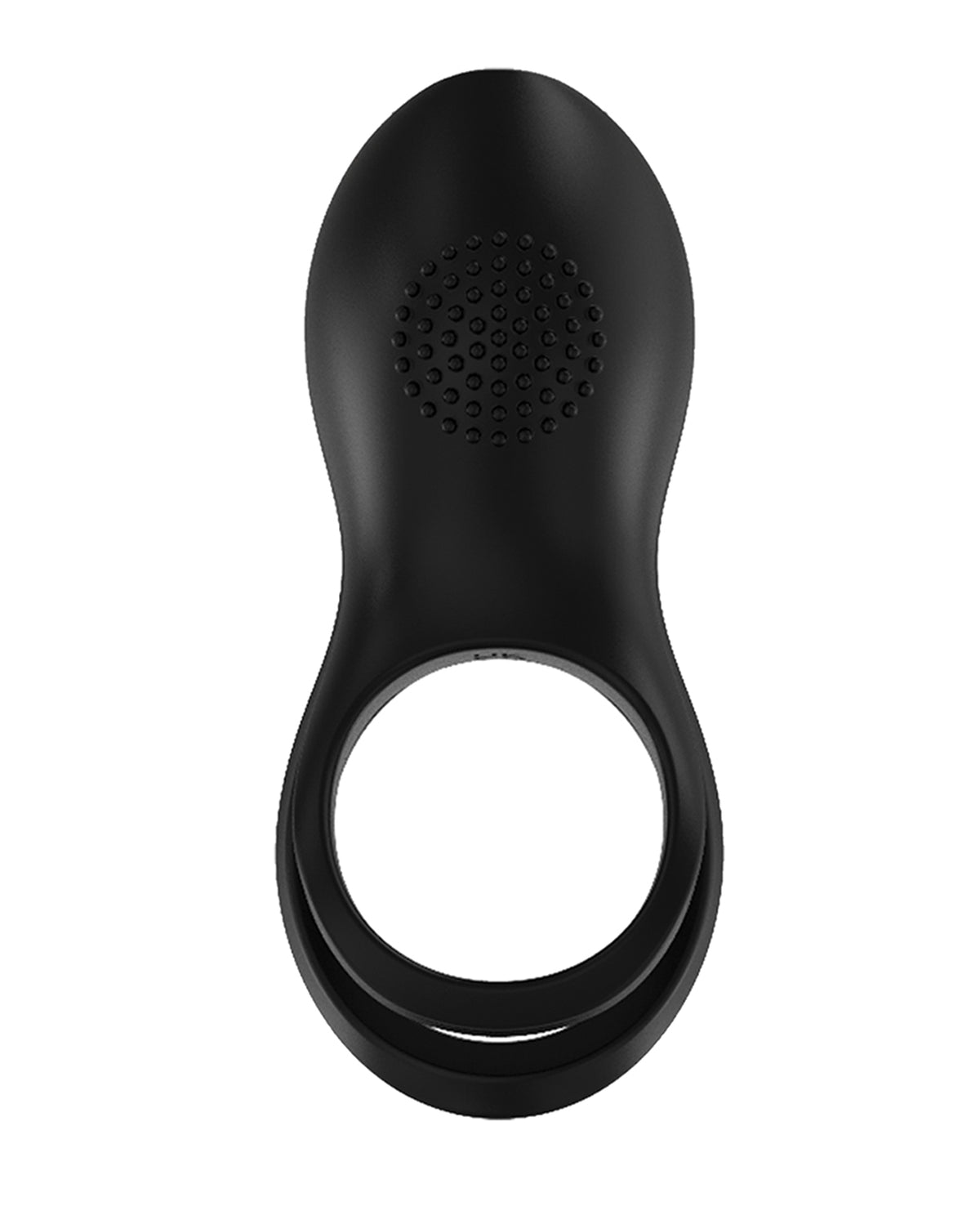 Nasstoys Gold Glam dobbelt silikonepenisring med sort nydelsesdetalje