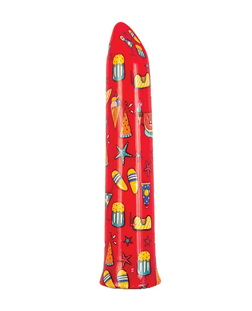 Nasstoys Mini Red Vacation Bullet Vibe Summer Print Design