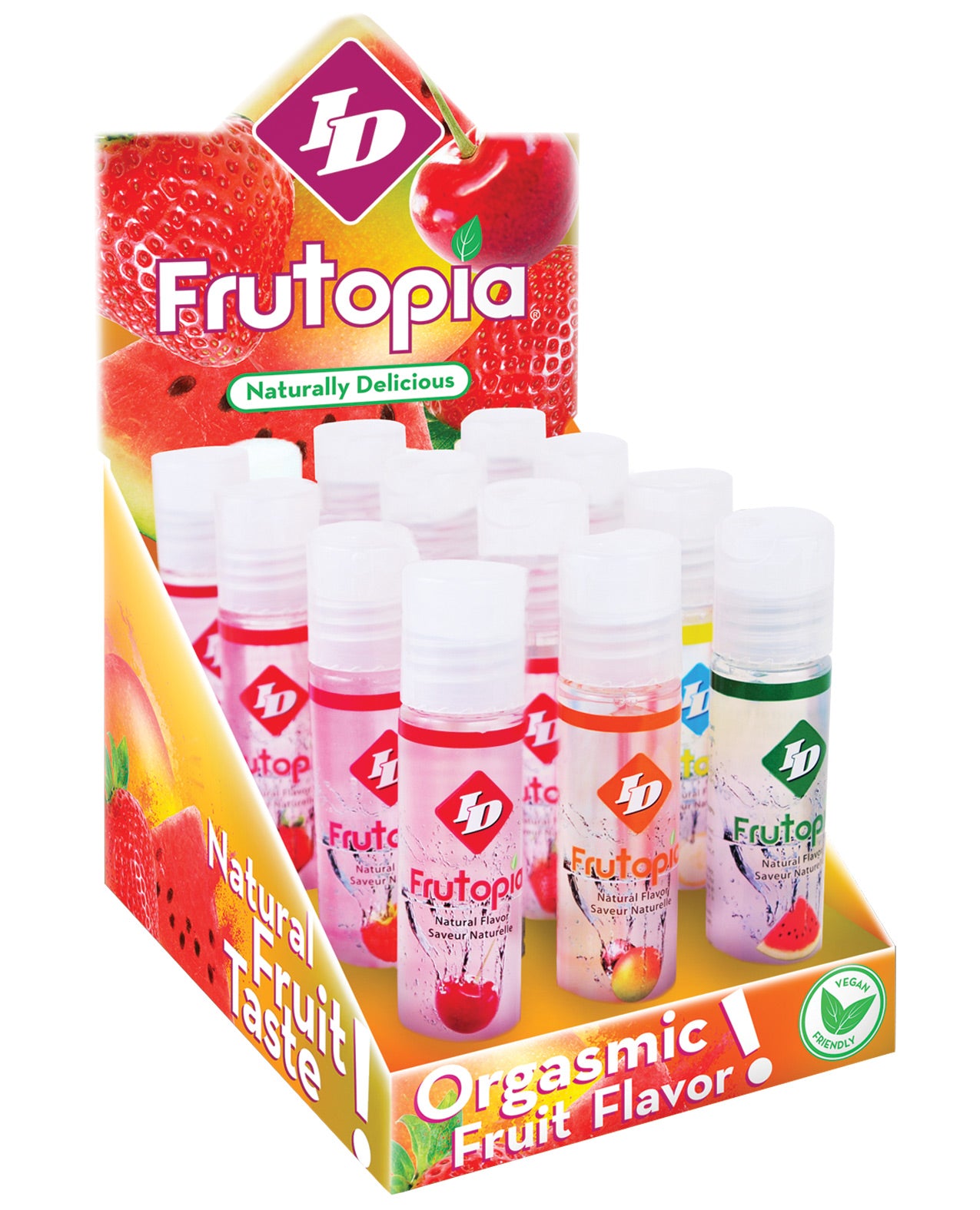 ID Frutopia Natural Water Based Lubricant 1 Oz Display Of 12