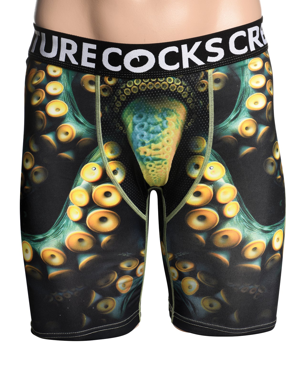 Creature Wear Monstropus -mustekalapedon lonkeroilla varustetut bokserit
