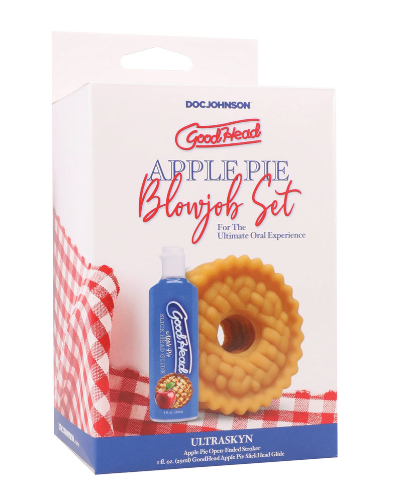 Load image into Gallery viewer, GoodHead Apple Pie Blowjob Stroker Set Includes Flavored Lube
