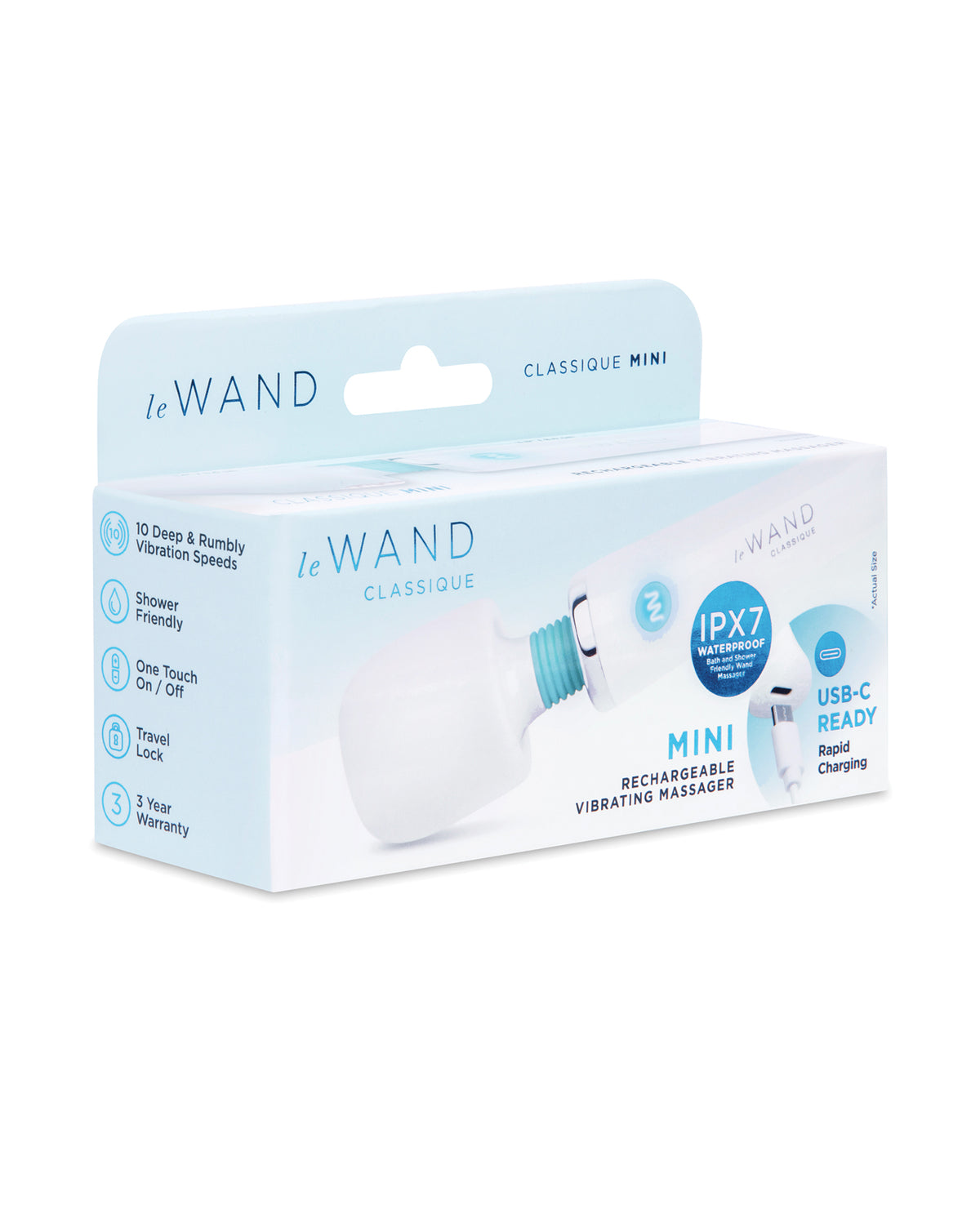 Le Wand Classique Mini Compact Rechargeable Vibrating Massager