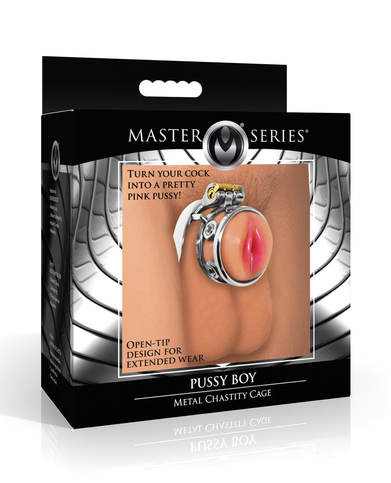 Ladda bilden i Galleri Viewer, Master Series metallbur för kyskhet med silikonändstycke, Pussy Boy
