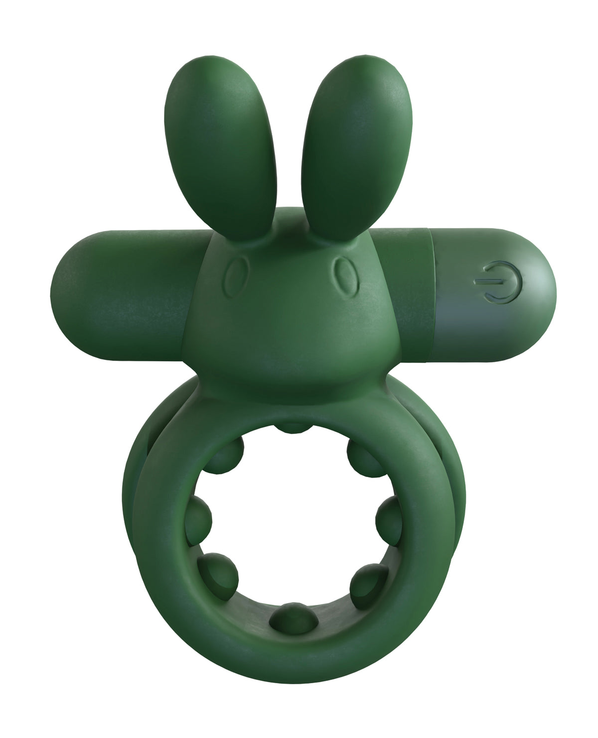 Screaming O Rechargeable Ohare Rabbit Ear Vibrating Cock Ring Green
