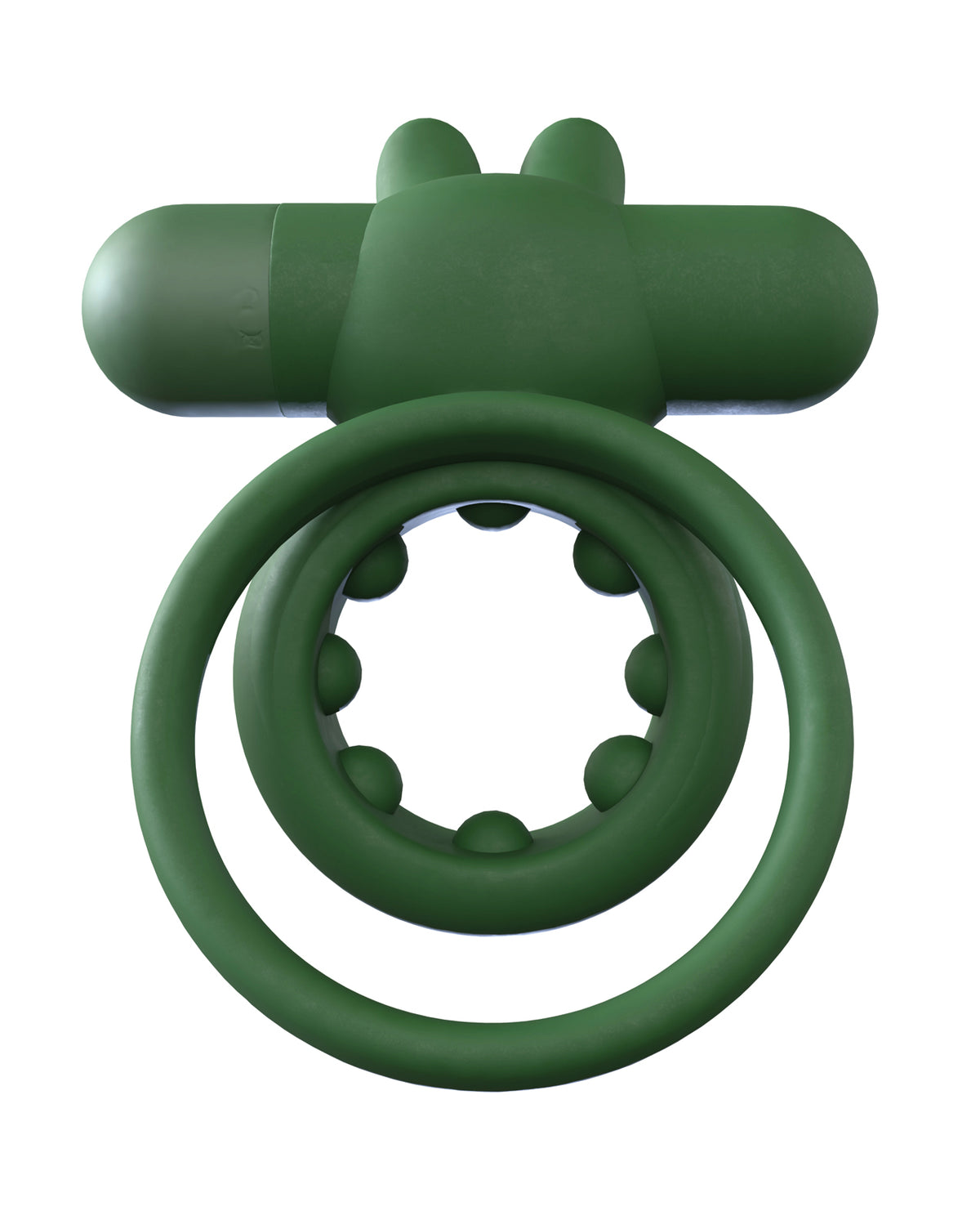Screaming O Rechargeable Ohare Rabbit Ear Vibrating Cock Ring Green