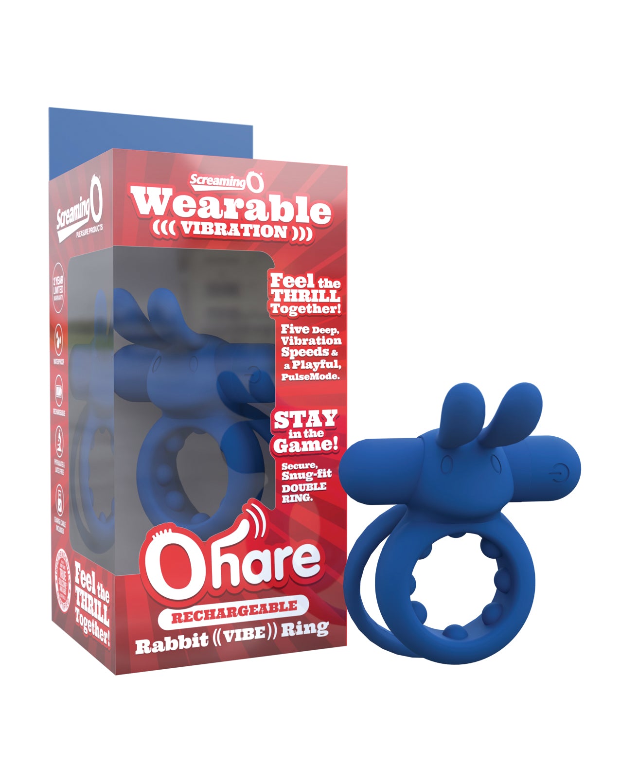 Ohare recargable Screaming O - Azul