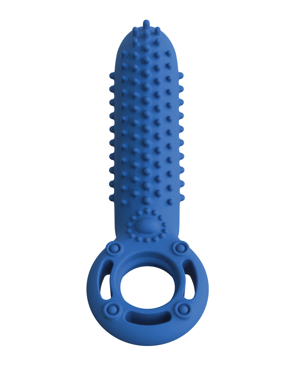 Screaming O Rechargeable Vibrating Silicone Couples Ring Blue