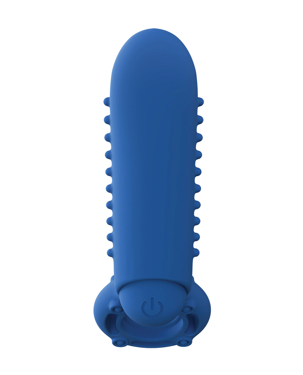 Screaming O Rechargeable Vibrating Silicone Couples Ring Blue