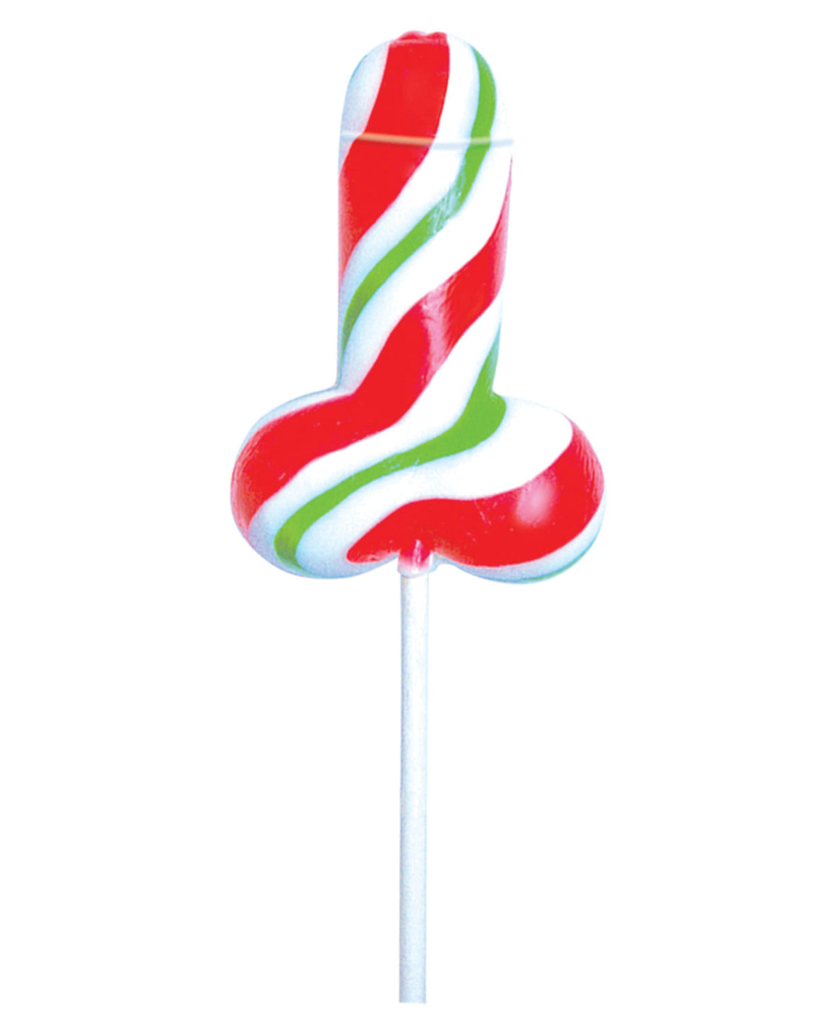 面白いクリスマス ノベルティ ペニス型キャンディケイン パーティーギフト ディスプレイ12個入り
