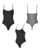 Încărcați imaginea în vizualizatorul Galerie, Ham pentru corp elegant Signature Black din microfibră și tul, mărimea Medium, Strap On Me

