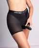 Afbeelding laden in Galerijviewer, Halo Strap On Me lingerieharnas van rekbare tule en microvezel, zwart, Sm
