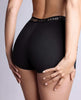 Afbeelding laden in Galerijviewer, Strap On Me Allure-boxerslip van microvezel met hoge taille, zwart, medium

