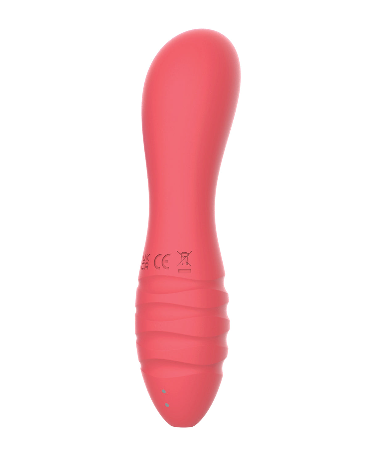 Nasstoys Sorbet rubinroter Bullet-Vibrator aus Silikon mit strukturierter Grifffläche