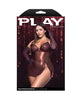 Bild in den Galerie-Viewer laden, Scarlet Schimmer-Chemise-Kleid in Übergröße mit Schnürung am Rücken, rot, mit Handschuhen, 3X 4X
