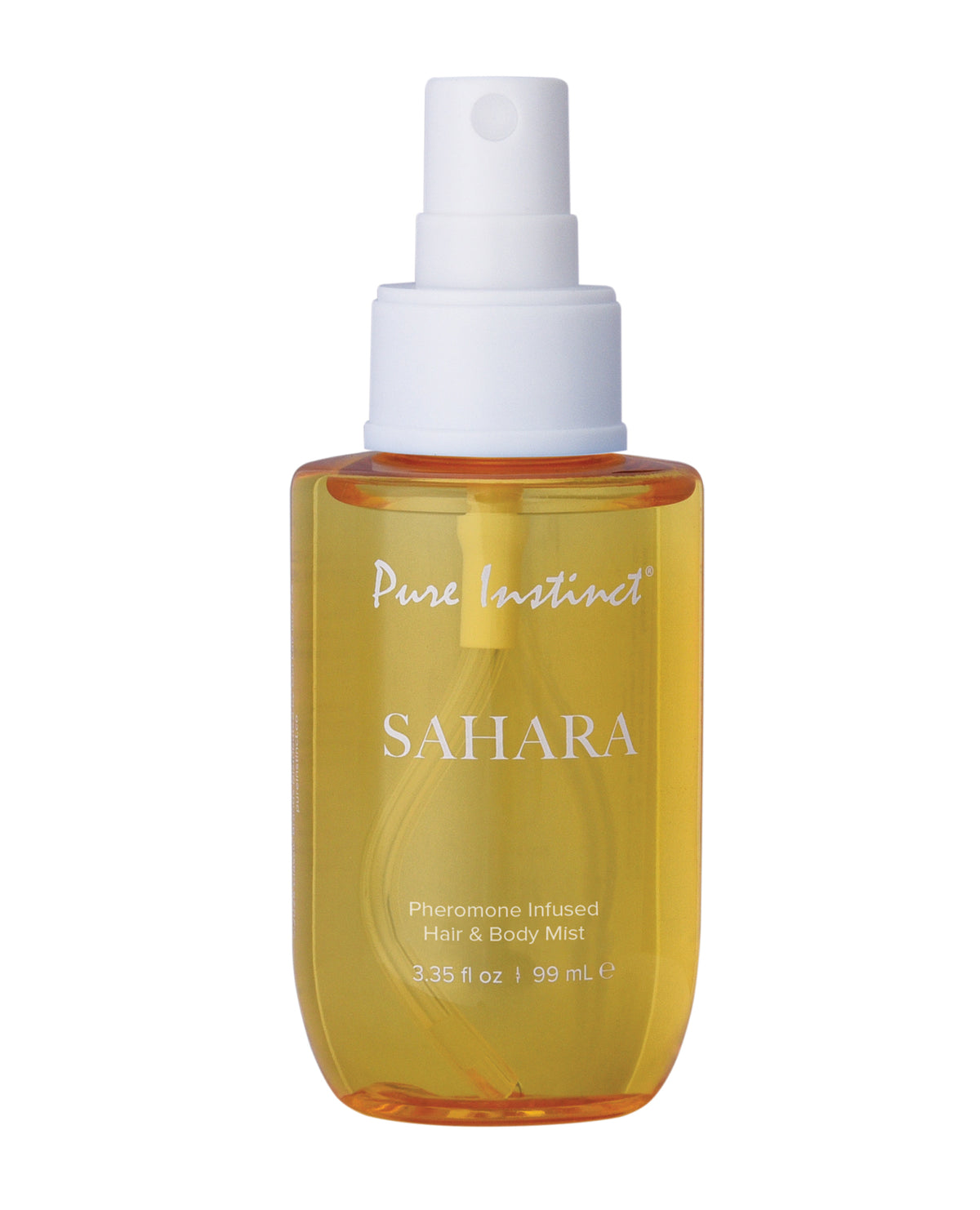 Bruma para cabello y cuerpo con feromonas Pure Instinct Sahara, mango, coco y vainilla, 3.35 Oz