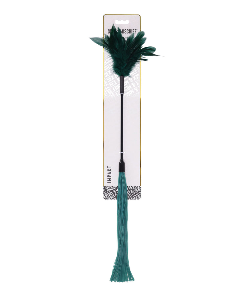 Cargue la imagen en el visor de la galería, Cosquilleador de plumas y silicona de doble extremo Sex And Mischief Indica
