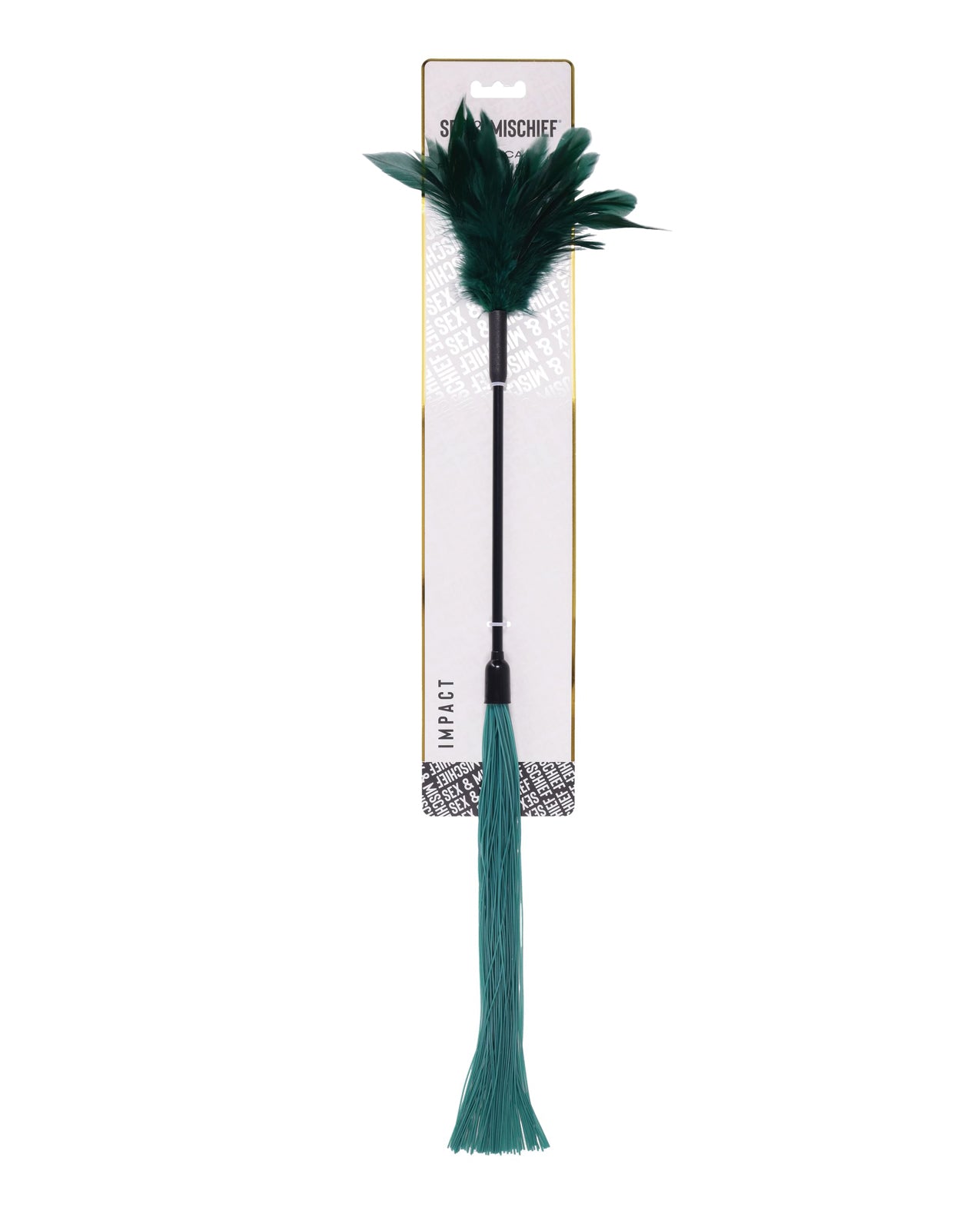 Cosquilleador de plumas y silicona de doble extremo Sex And Mischief Indica