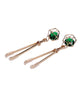 Load image into Gallery viewer, Sex And Mischief Indica Adjustable Crystal Nipple Clips With Rubber Tips
