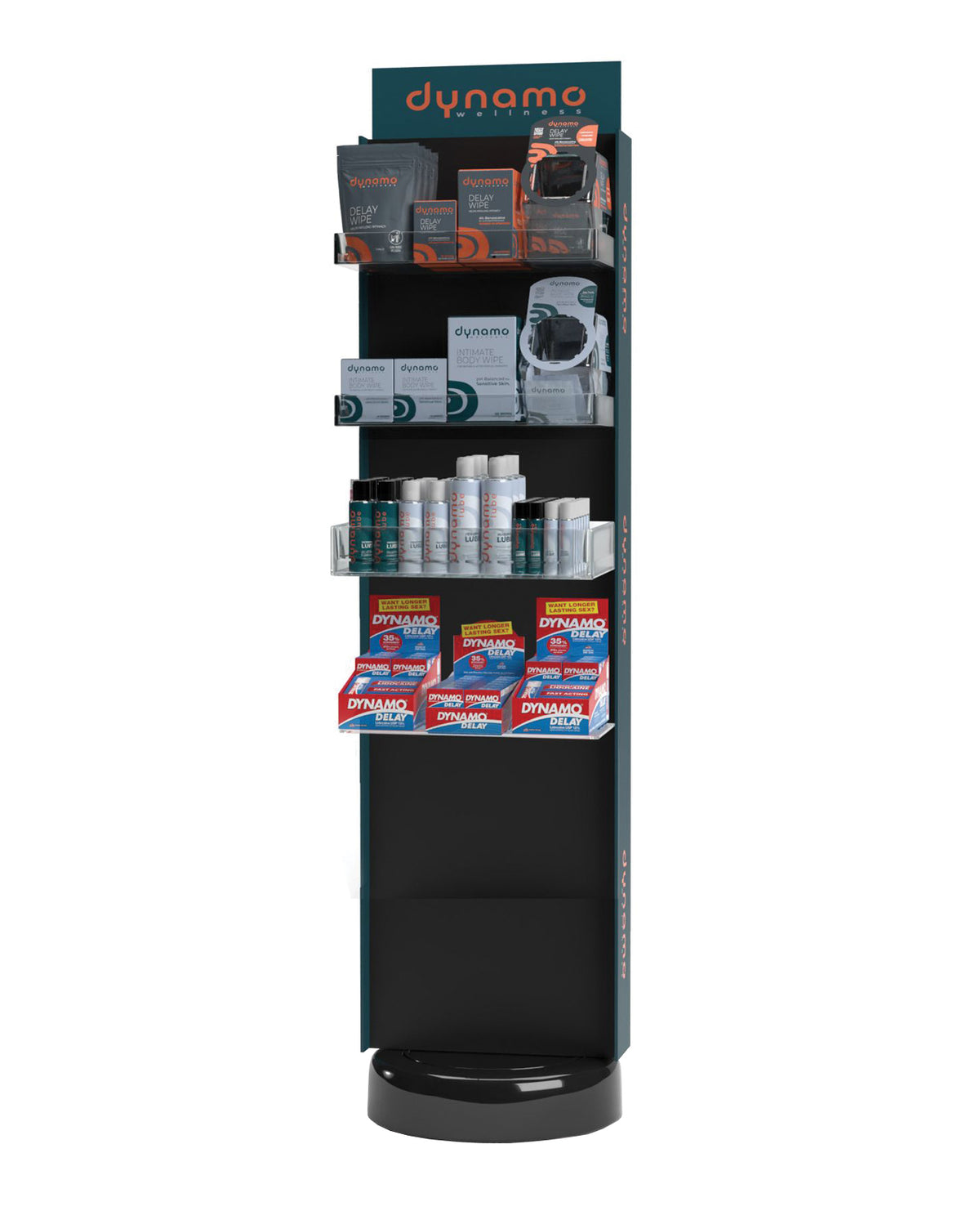 Expositor de suelo independiente prémium Dynamo Wellness
