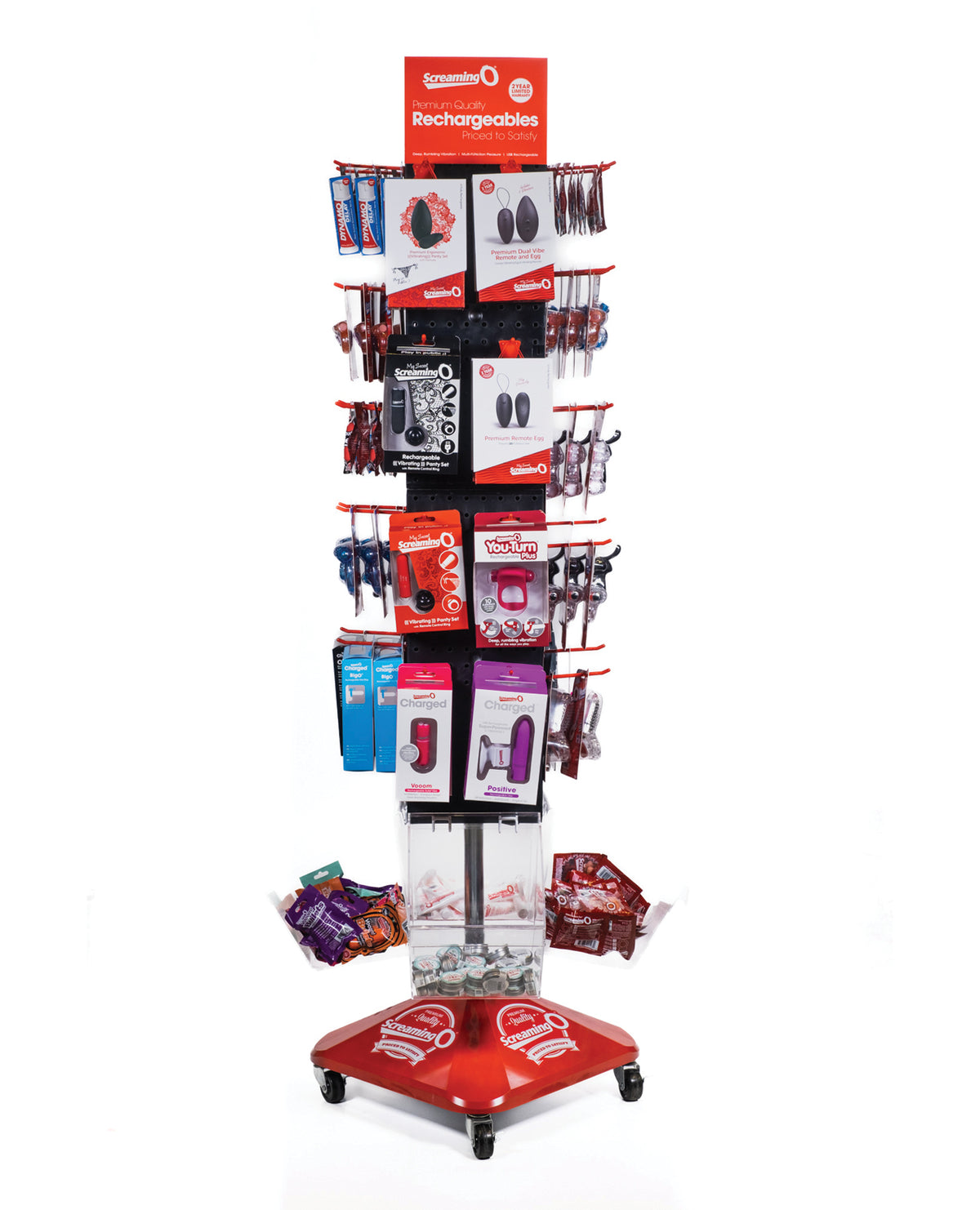Screaming O Spinning Floor Display Rack For Adult Novelty Retailers