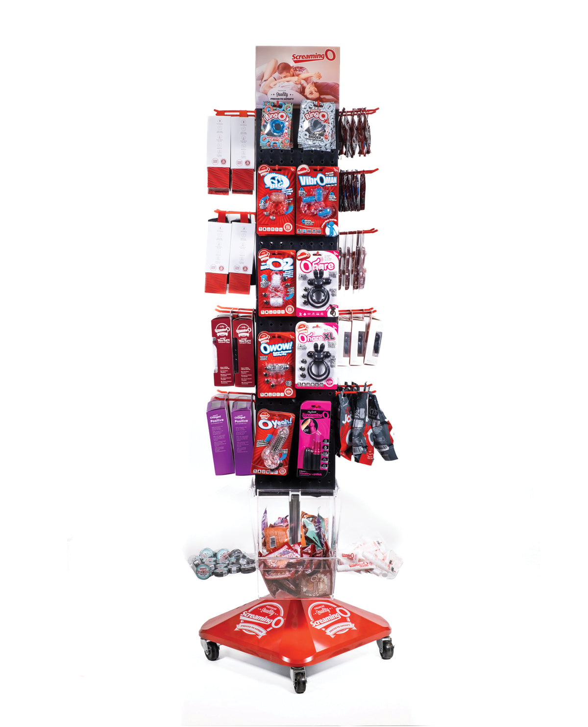 Screaming O Spinning Floor Display Rack For Adult Novelty Retailers