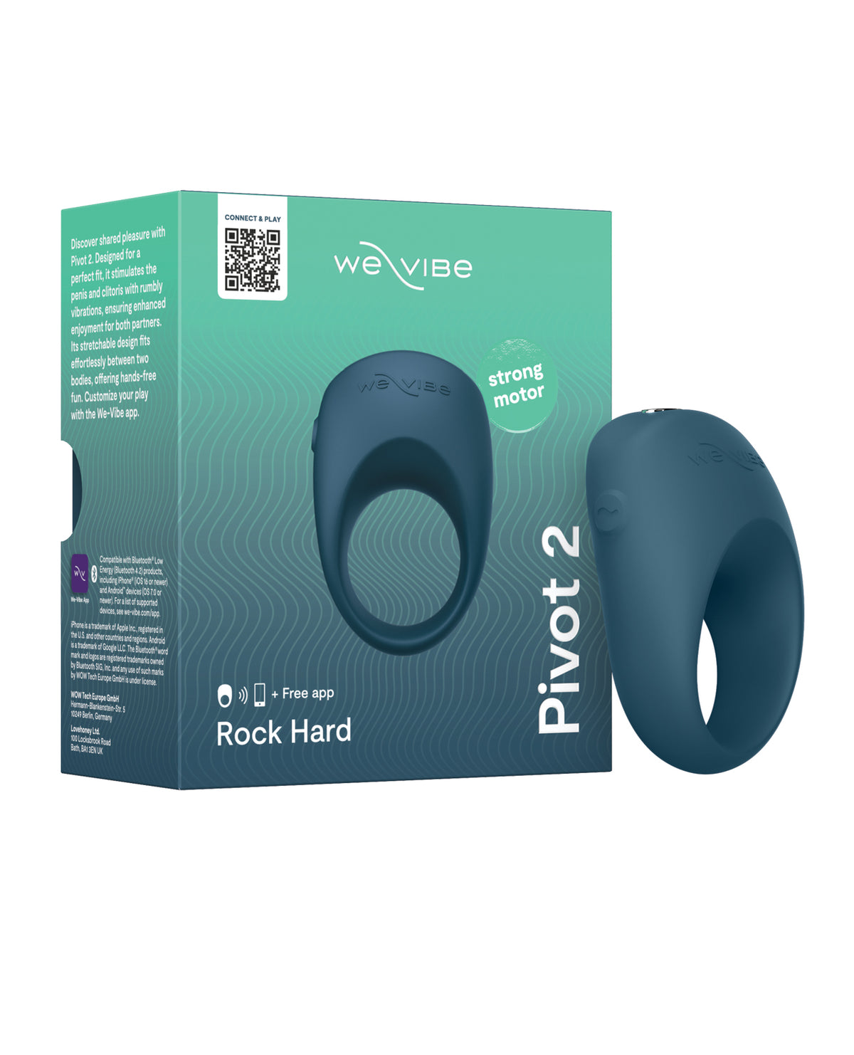 We Vibe Pivot 2 Couples Vibrator With Rumbly Sensations Slate