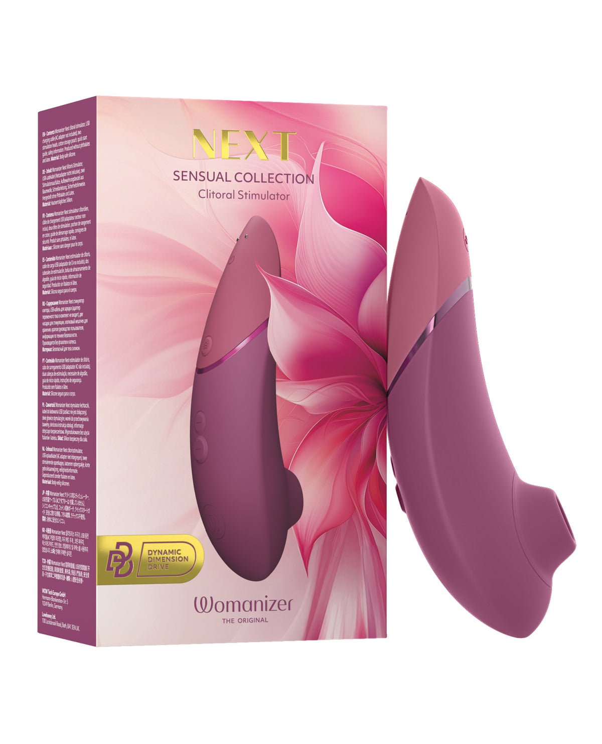 Masajeador de clítoris Womanizer Next 3D Pleasure Air, rosa empolvado