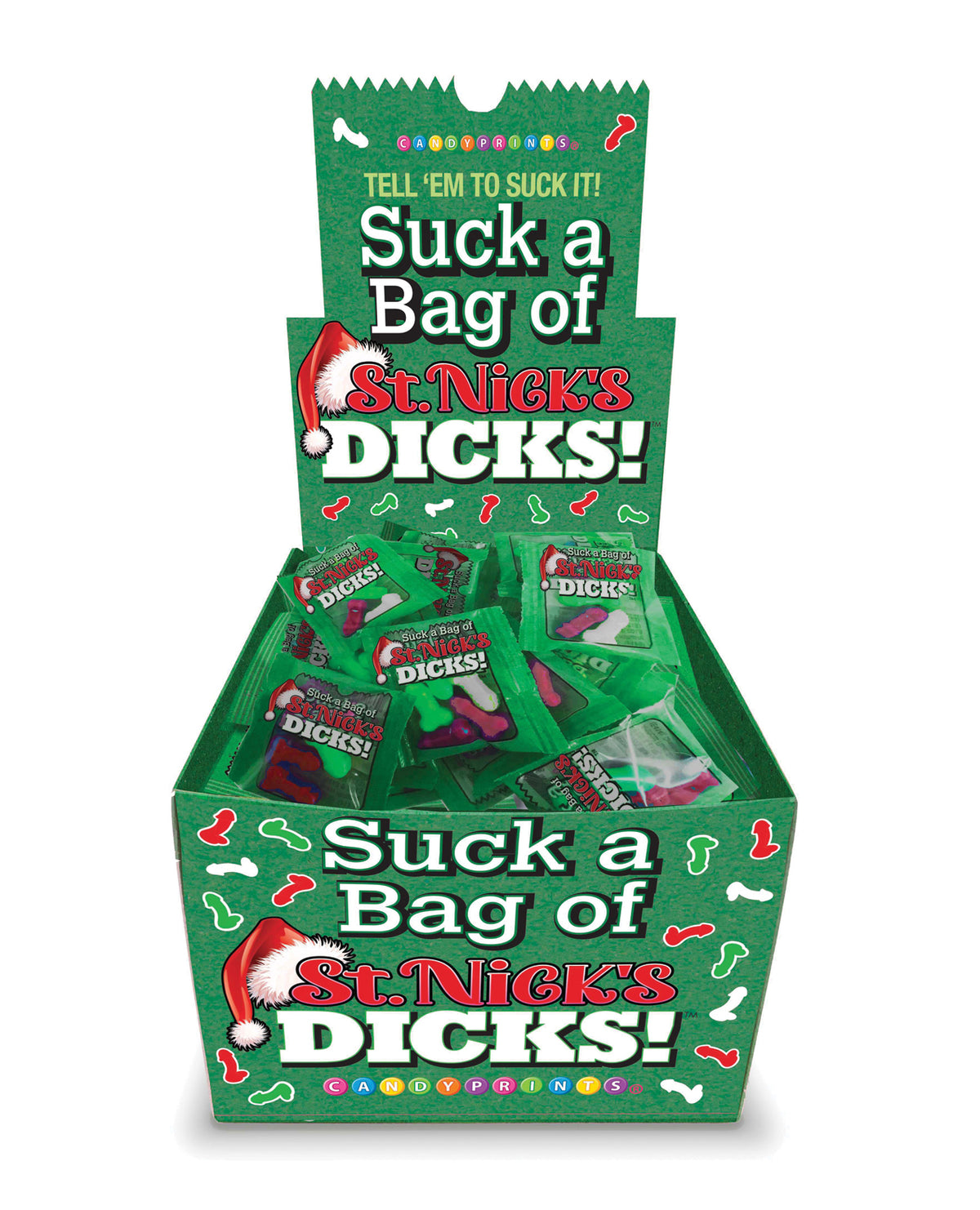 Holiday Funny Candy Gag Gift Phallic Novelty Sweet Treats Bulk Display
