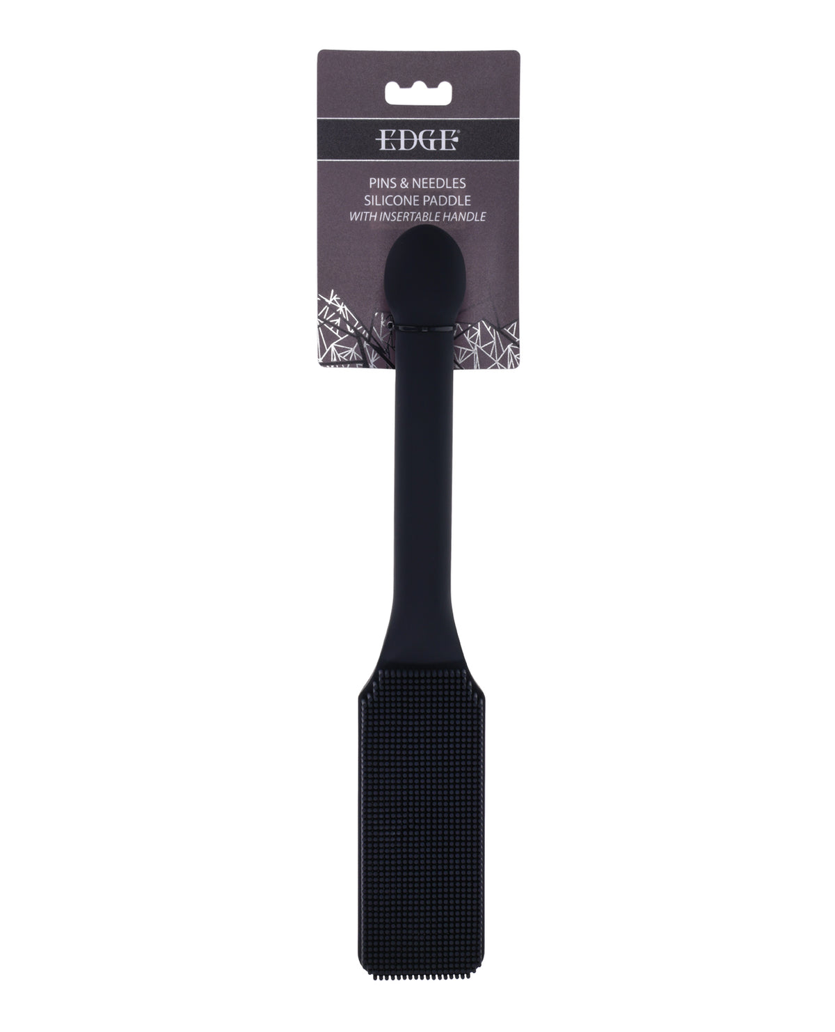 Paddle Edge nero in silicone con setole ad ago per giochi