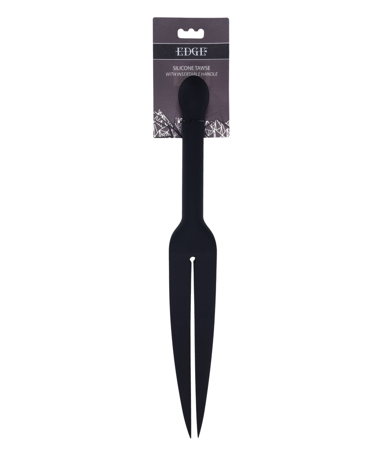 Edge sort tawse i silikone med dobbelte ender, slagrem, kropssikker