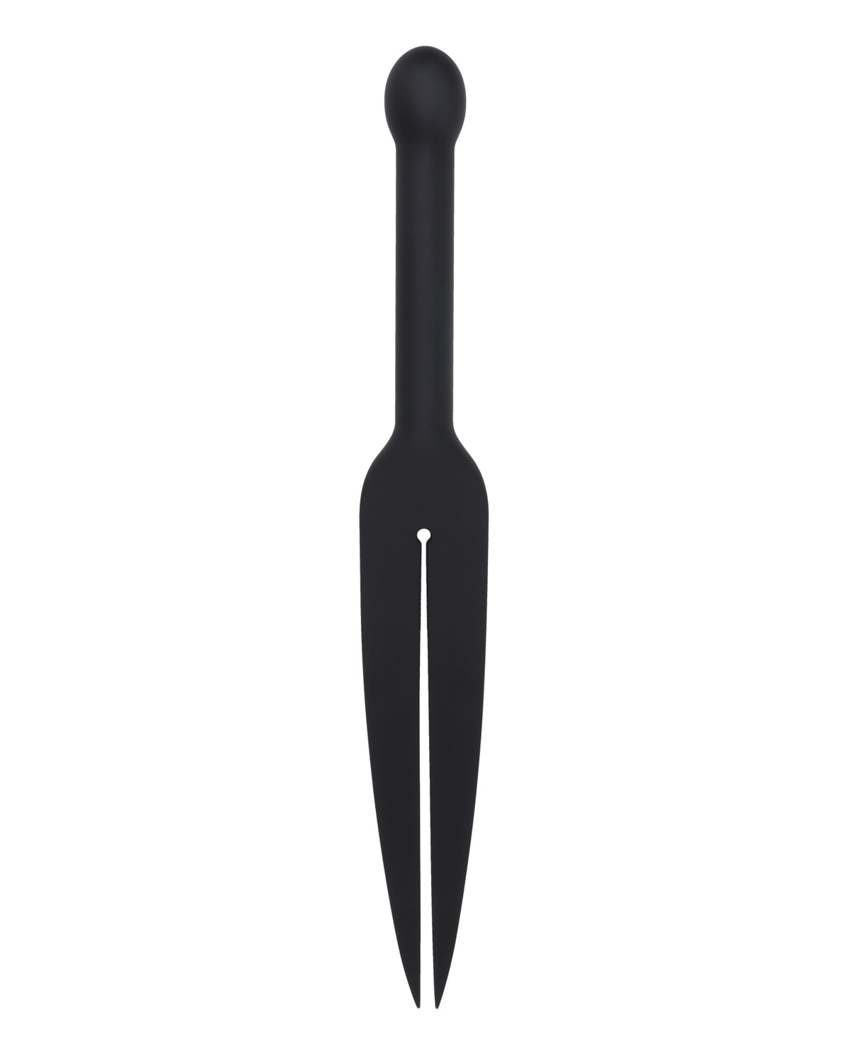 Edge sort tawse i silikone med dobbelte ender, slagrem, kropssikker