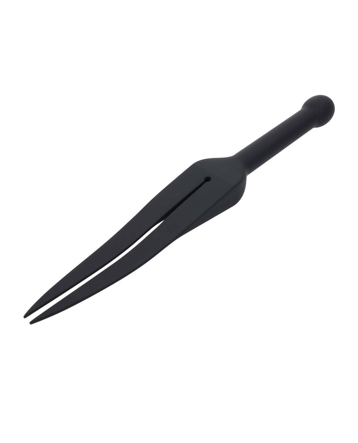 Edge sort tawse i silikone med dobbelte ender, slagrem, kropssikker