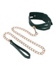 Load image into Gallery viewer, Sex And Mischief Emerald Green Cutout BDSM Collar With Gold Hardware

