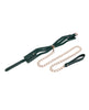 Load image into Gallery viewer, Sex And Mischief Emerald Green Cutout BDSM Collar With Gold Hardware

