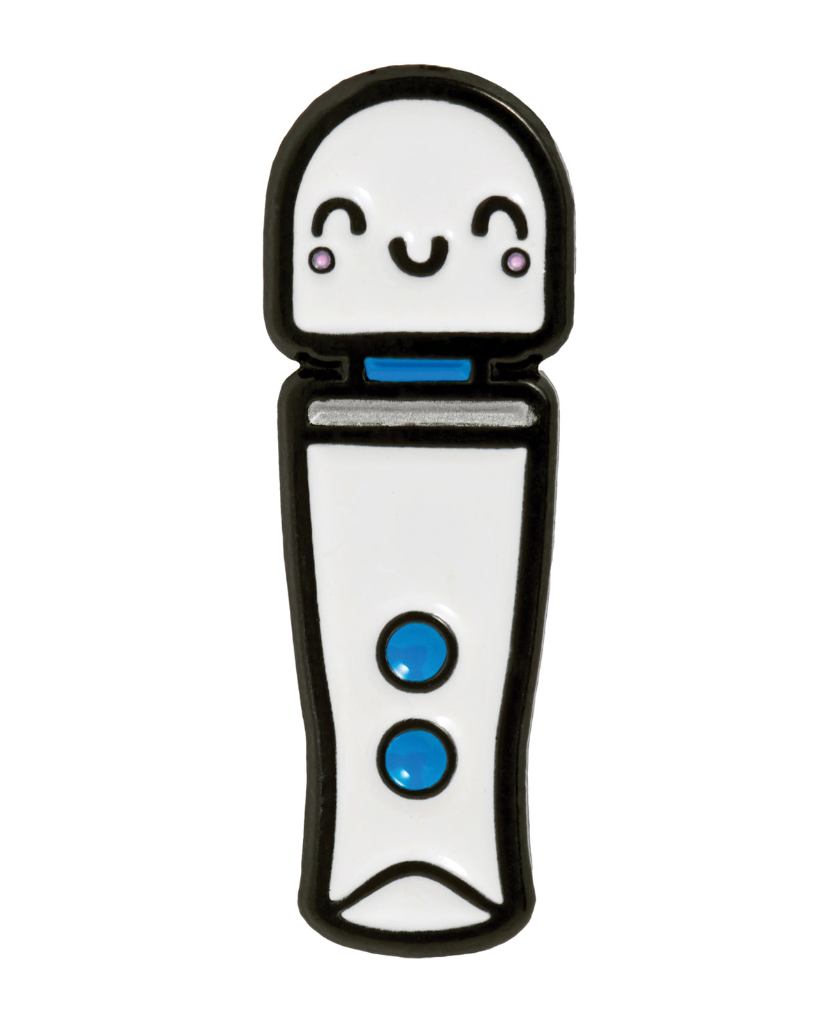 Insignia miniatura de solapa Kawaii con forma de varita mágica esmaltada Wood Rocket, regalo