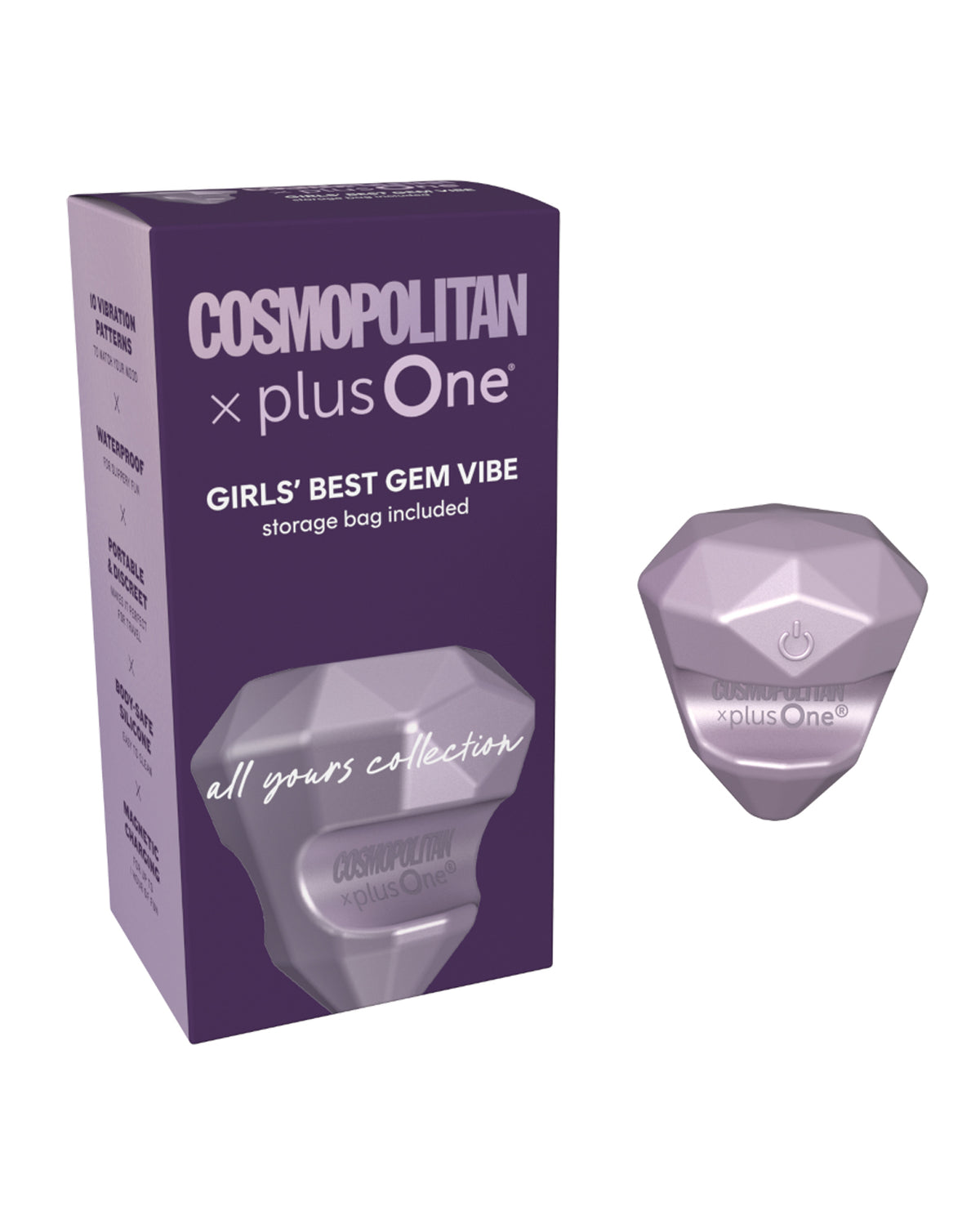 Vibrador Diamond de Cosmopolitan X PlusOne, lujoso juguete sexual con gema para ella