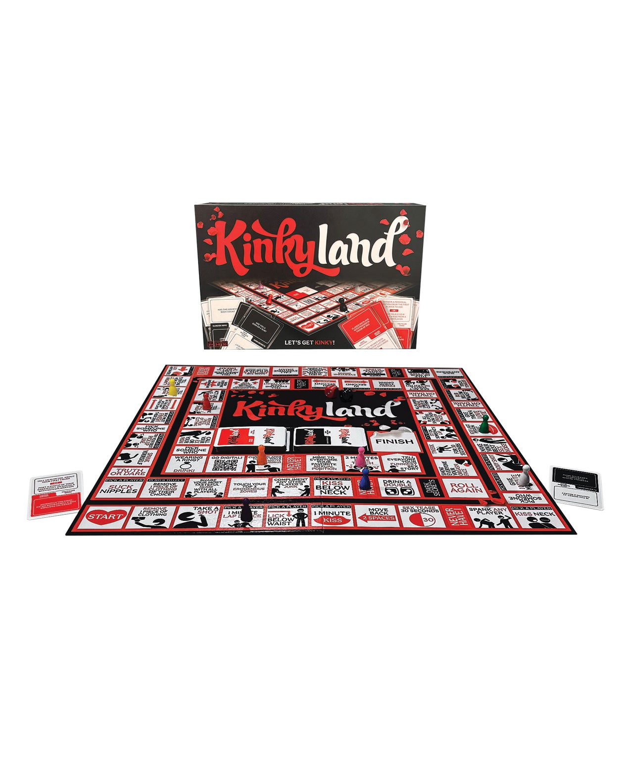 Jeu de société pour couples Kinkyland pour adultes aventureux, plaisir et piment pour une soirée en amoureux