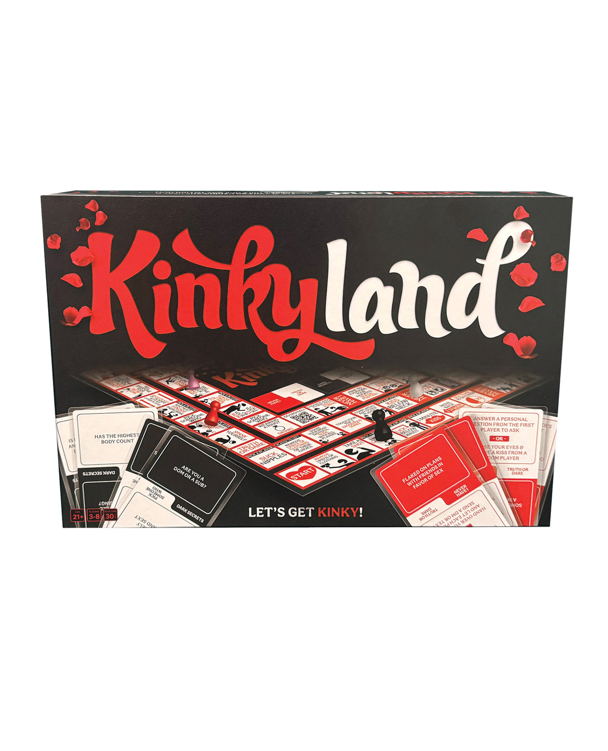 Jeu de société pour couples Kinkyland pour adultes aventureux, plaisir et piment pour une soirée en amoureux
