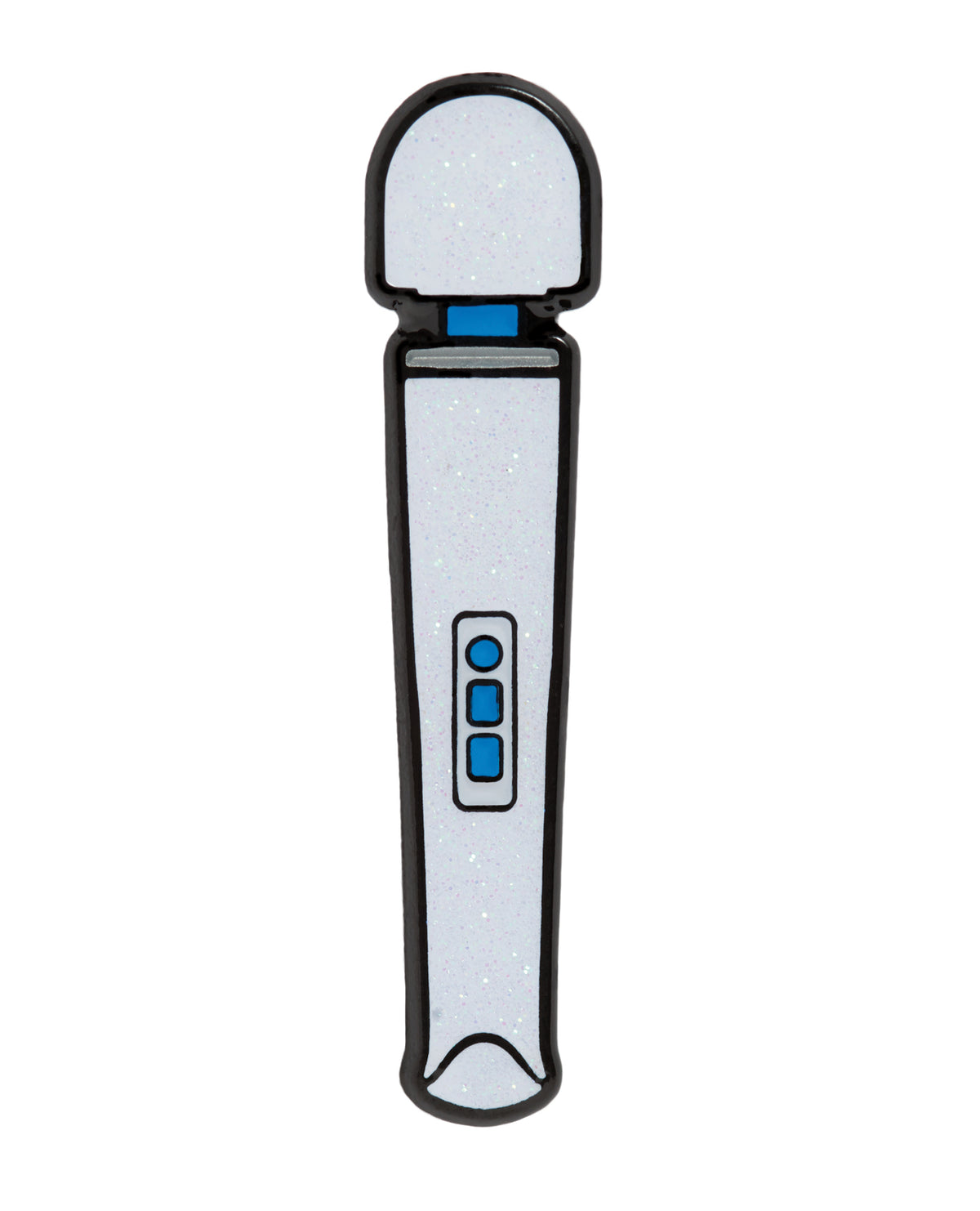 Funny Magic Wand Massager Soft Enamel Decorative Lapel Pin Gift