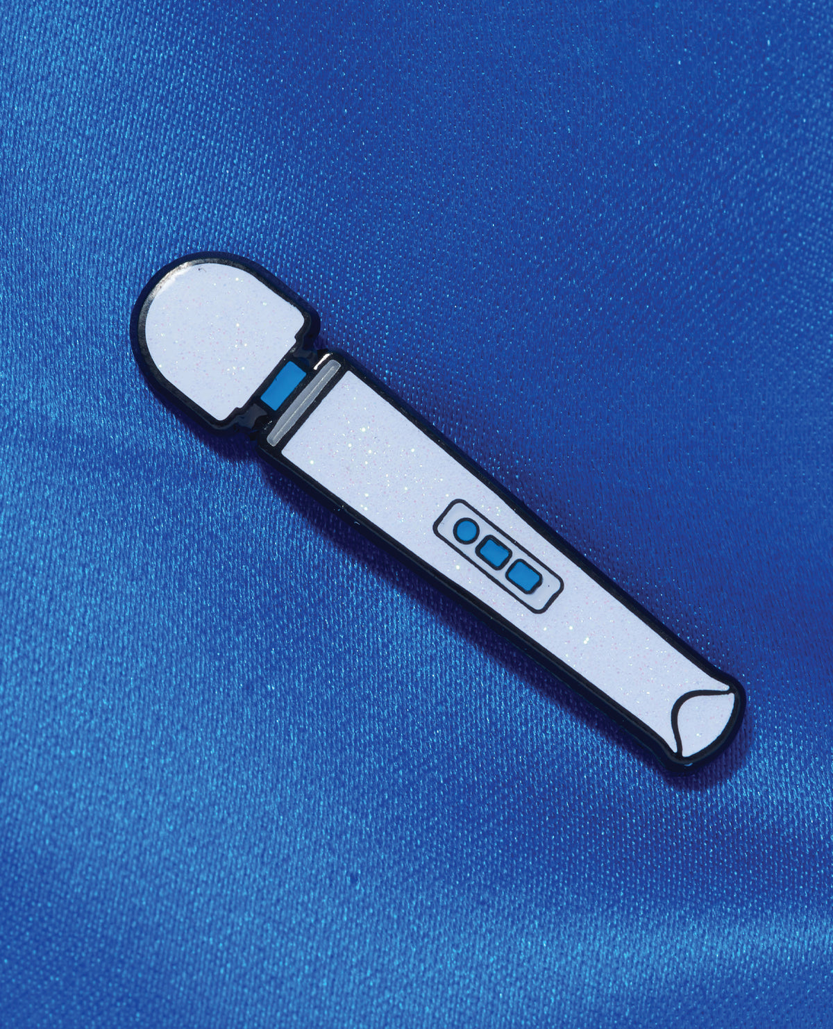 Funny Magic Wand Massager Soft Enamel Decorative Lapel Pin Gift