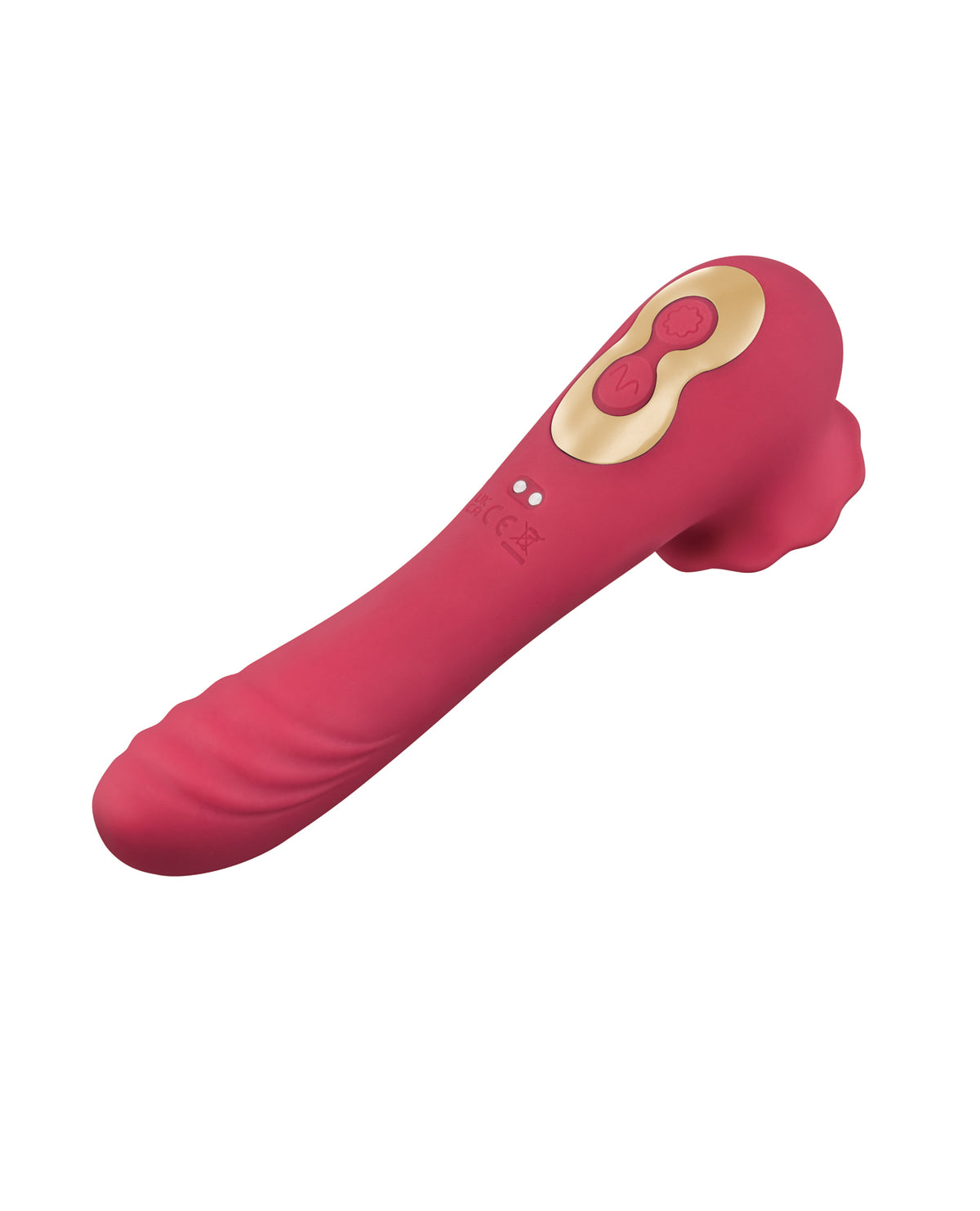 Secret Kisses Rose Quake Dual Ended Tapping Vibe Waterproof