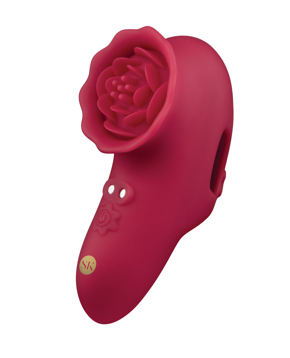 Secret Kisses Rosegasm Playful Petal Finger Vibe Red 9 Vibration Modes